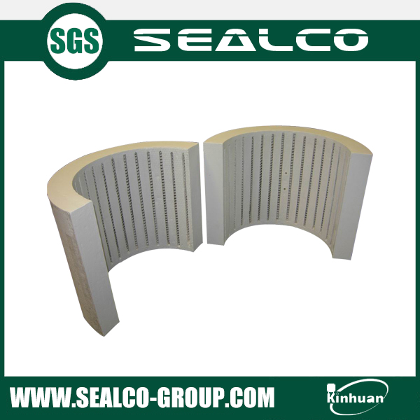 Ceramic fiber oven door